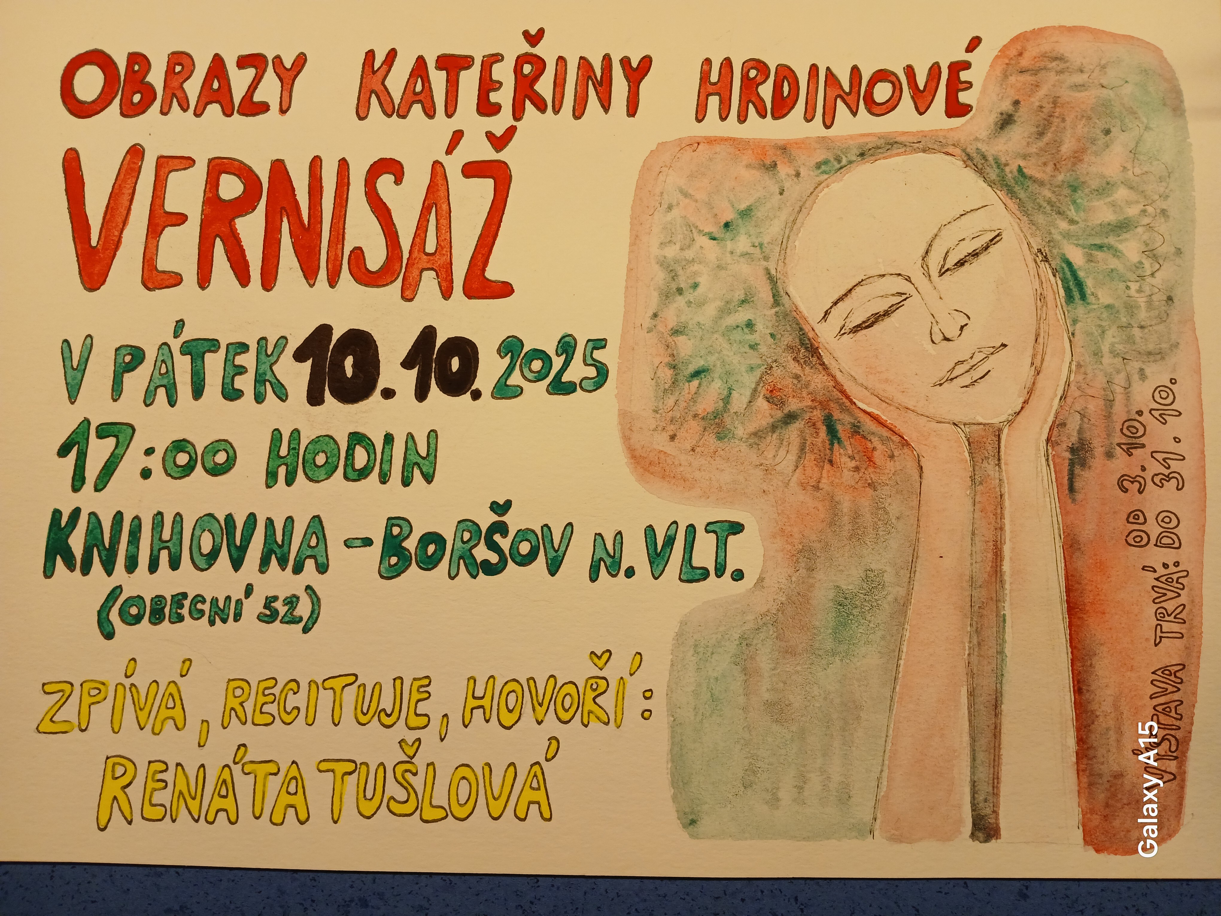 Prodejní výstava obrazů - vernisáž