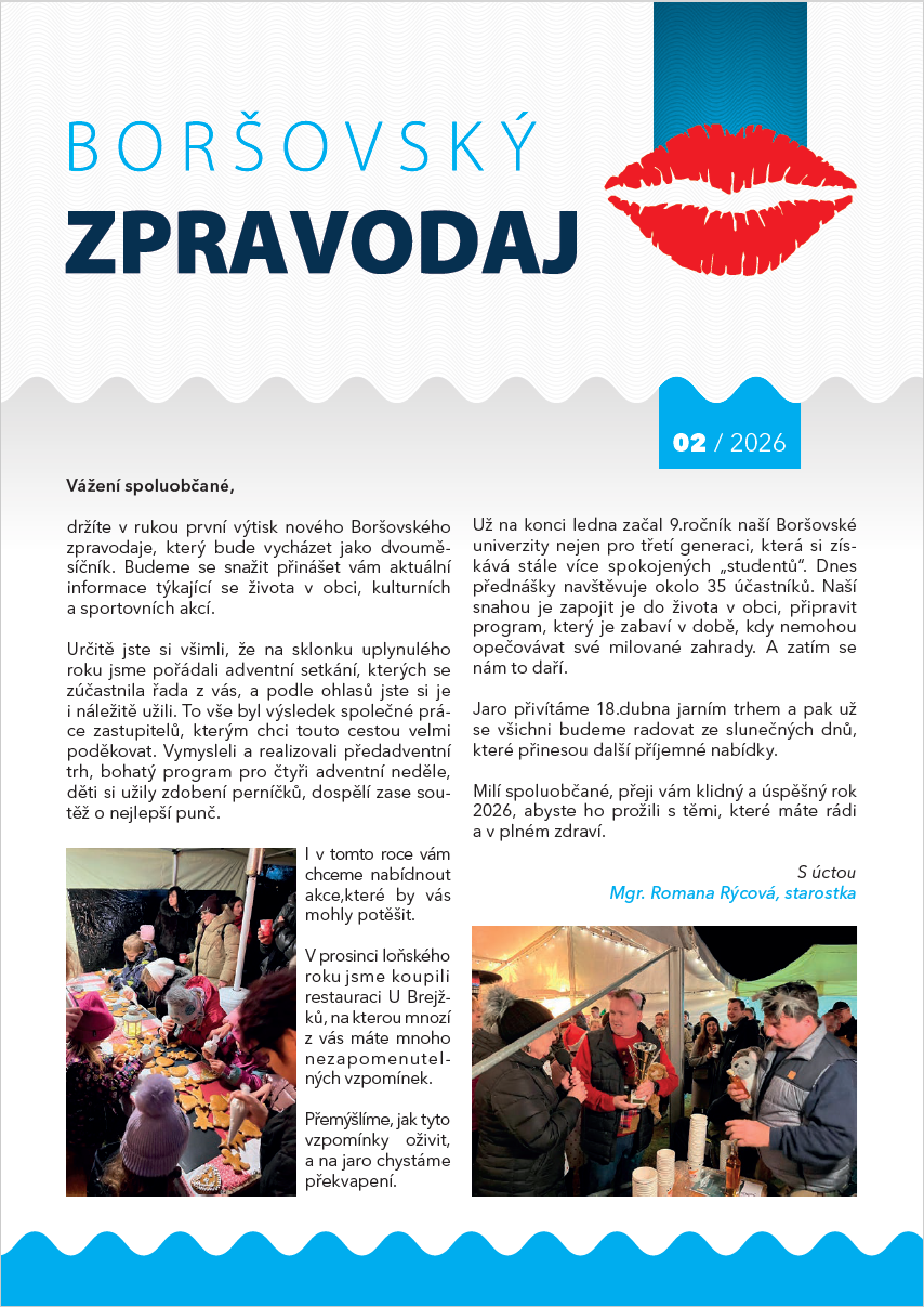 Boršovský zpravodaj 2/2026